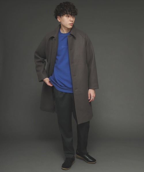 SENSE OF PLACE by URBAN RESEARCH（センスオブプレイスバイアーバンリサーチ）の「Newzealandwoolステンカラーコート（ステンカラーコート・メンズ・ブラウン/ベージュ系その他/チャコールグレー/ブラウン系その他/グレー/モカ/ナチュラル・LARGE/MEDIUM）」の13枚目の写真