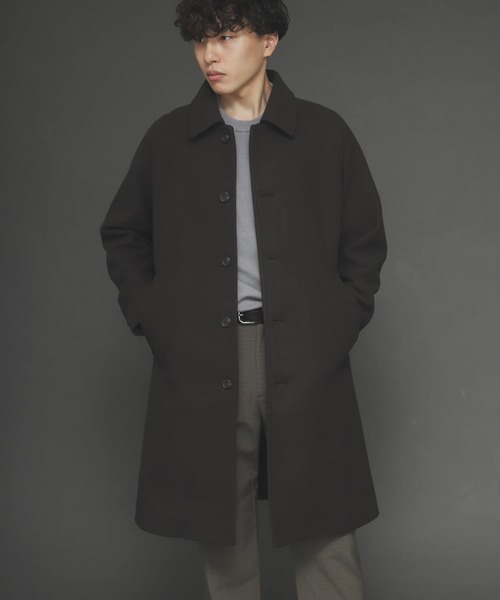 SENSE OF PLACE by URBAN RESEARCH（センスオブプレイスバイアーバンリサーチ）の「Newzealandwoolステンカラーコート（ステンカラーコート・メンズ・ブラウン/ベージュ系その他/チャコールグレー/ブラウン系その他/グレー/モカ/ナチュラル・LARGE/MEDIUM）」の14枚目の写真