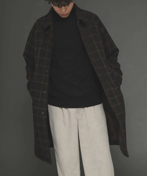 SENSE OF PLACE by URBAN RESEARCH（センスオブプレイスバイアーバンリサーチ）の「Newzealandwoolステンカラーコート（ステンカラーコート・メンズ・ブラウン/ベージュ系その他/チャコールグレー/ブラウン系その他/グレー/モカ/ナチュラル・LARGE/MEDIUM）」の17枚目の写真