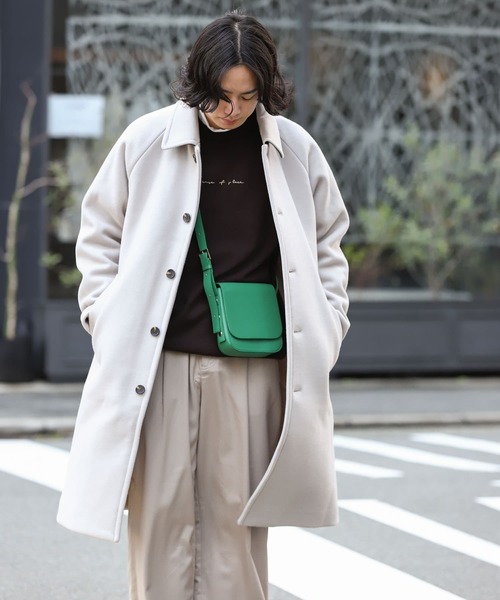 SENSE OF PLACE by URBAN RESEARCH（センスオブプレイスバイアーバンリサーチ）の「Newzealandwoolステンカラーコート（ステンカラーコート・メンズ・ブラウン/ベージュ系その他/チャコールグレー/ブラウン系その他/グレー/モカ/ナチュラル・LARGE/MEDIUM）」の6枚目の写真