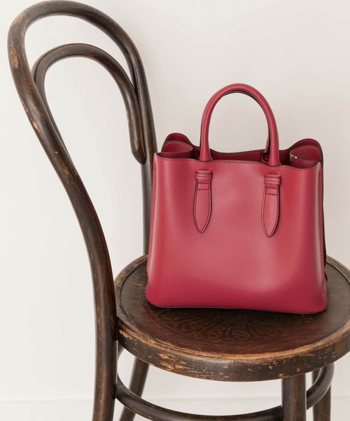 RODE SKO（ロデスコ）の「2WAYボックス型トートバッグ（トートバッグ・レディース・ブラック/ボルドー/モカ/グリーン系その他/アイボリー/キャメル/グレー/イエロー系その他・ONE）」の8枚目の写真