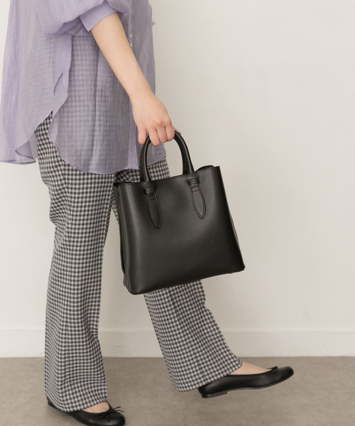 RODE SKO（ロデスコ）の「2WAYボックス型トートバッグ（トートバッグ・レディース・ブラック/ボルドー/モカ/グリーン系その他/アイボリー/キャメル/グレー/イエロー系その他・ONE）」の19枚目の写真