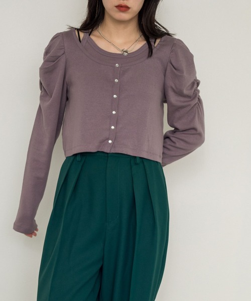 w closet（ダブルクローゼット）の「ポリツイルタックパンツ（その他パンツ・レディース・ブラック/カーキ/グリーン/ピンク系その他・FREE）」の6枚目の写真