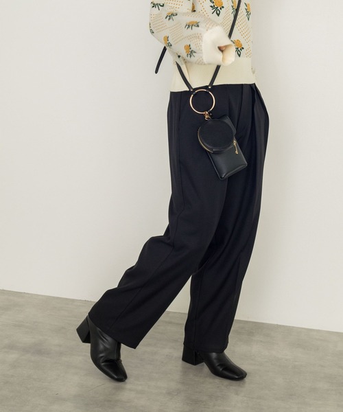 w closet（ダブルクローゼット）の「ポリツイルタックパンツ（その他パンツ・レディース・ブラック/カーキ/グリーン/ピンク系その他・FREE）」の9枚目の写真