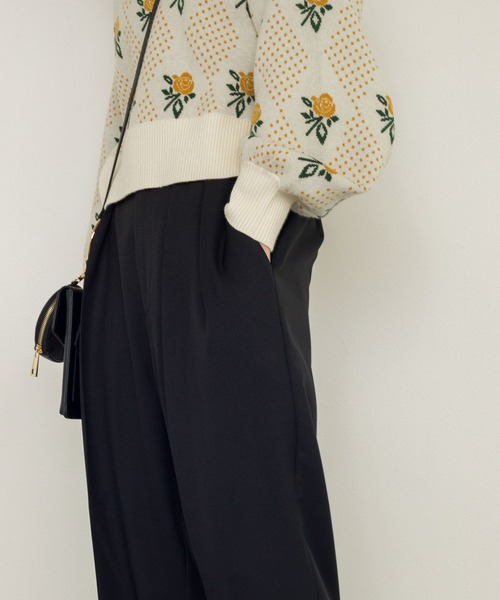 w closet（ダブルクローゼット）の「ポリツイルタックパンツ（その他パンツ・レディース・ブラック/カーキ/グリーン/ピンク系その他・FREE）」の11枚目の写真