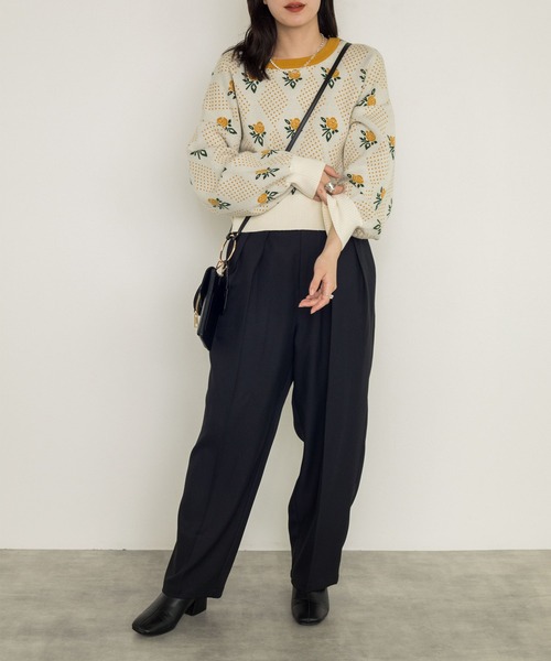 w closet（ダブルクローゼット）の「ポリツイルタックパンツ（その他パンツ・レディース・ブラック/カーキ/グリーン/ピンク系その他・FREE）」の12枚目の写真