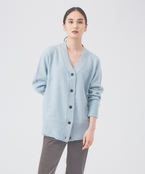 qualite（カリテ）の「【高品質】ウルグアイウールニットカーデ（カーディガン/ボレロ・レディース・ベージュ/グレー/ブルー・フリー）」の3枚目の写真