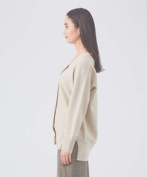 qualite（カリテ）の「【高品質】ウルグアイウールニットカーデ（カーディガン/ボレロ・レディース・ベージュ/グレー/ブルー・フリー）」の13枚目の写真