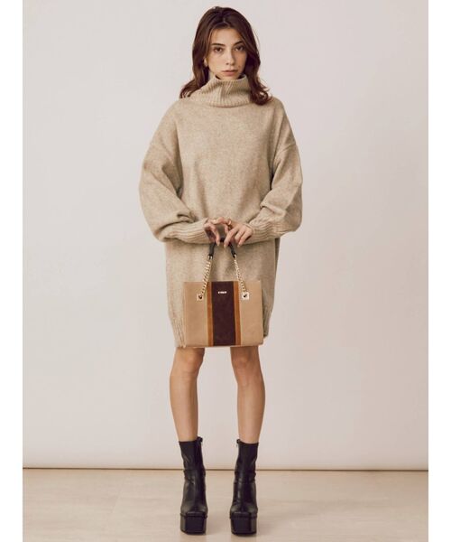 EVRIS（エヴリス）の「ブロッキングフェイクスウェードショルダーバッグ（ショルダーバッグ・レディース・ブラック/ベージュ/パープル・FREE）」の16枚目の写真