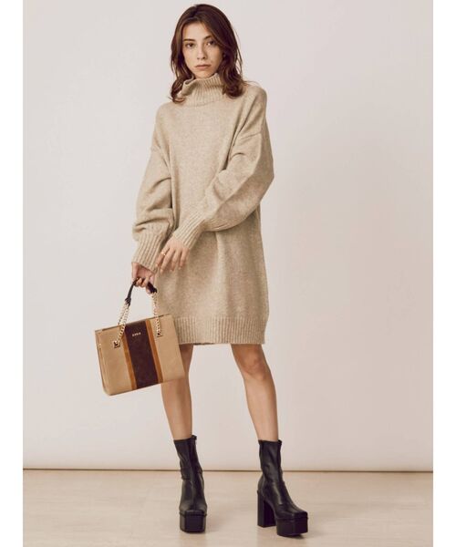 EVRIS（エヴリス）の「ブロッキングフェイクスウェードショルダーバッグ（ショルダーバッグ・レディース・ブラック/ベージュ/パープル・FREE）」の6枚目の写真