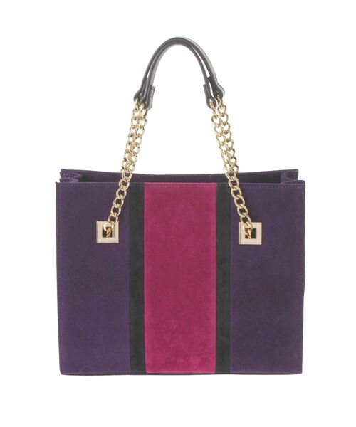 EVRIS（エヴリス）の「ブロッキングフェイクスウェードショルダーバッグ（ショルダーバッグ・レディース・ブラック/ベージュ/パープル・FREE）」の22枚目の写真