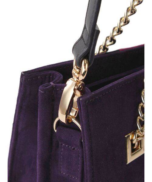 EVRIS（エヴリス）の「ブロッキングフェイクスウェードショルダーバッグ（ショルダーバッグ・レディース・ブラック/ベージュ/パープル・FREE）」の12枚目の写真