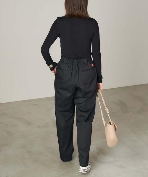 Chaco closet(チャコ クローゼット)の「強撚テンセルタートルネックカットソー(Tシャツ/カットソー・レディース・ホワイト/ブラウン/ブラック/グレー/ベージュ/オレンジ・FREE)」の16枚目の写真