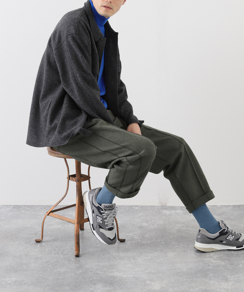 417 EDIFICE（フォーワンセブンエディフィス）の「◆ウールジャージ―ポケットシャツ（ミリタリージャケット・メンズ・ブラック/グレー/ブラウン系その他・MEDIUM/LARGE/SMALL）」の5枚目の写真