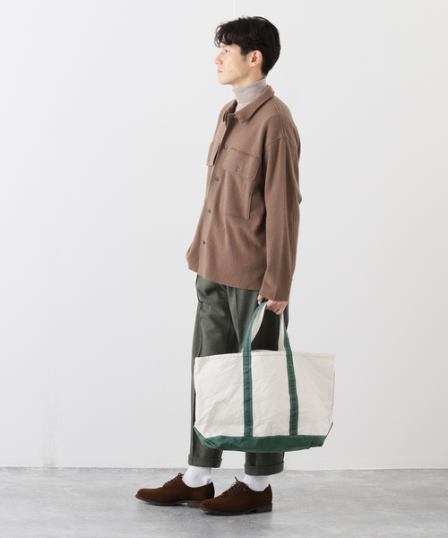 417 EDIFICE（フォーワンセブンエディフィス）の「◆ウールジャージ―ポケットシャツ（ミリタリージャケット・メンズ・ブラック/グレー/ブラウン系その他・MEDIUM/LARGE/SMALL）」の6枚目の写真