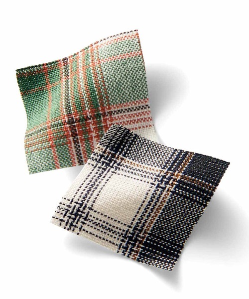 Live in comfort（リブインコンフォート）の「リブ　イン　コンフォート　たっぷり感が素敵なきれいめチェック柄シャツワンピース（シャツワンピース・レディース・オレンジ系その他/ブルーグレー/ホワイト×グリーン/ブラック系その他・SMALL/MEDIUM/LARGE/X-LARGE/XX-LARGE/NM/XXX-LARGE）」の10枚目の写真