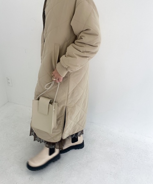 archives（アルシーヴ）の「中綿キルトパイピングロングコート（その他アウター・レディース・ベージュ/ブラウン/アイボリー・MEDIUM）」の20枚目の写真