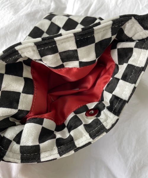 Didot.showroom（ディドット ショールーム）の「checker mini bag（トートバッグ・レディース・ブラック/グリーン・FREE）」の7枚目の写真