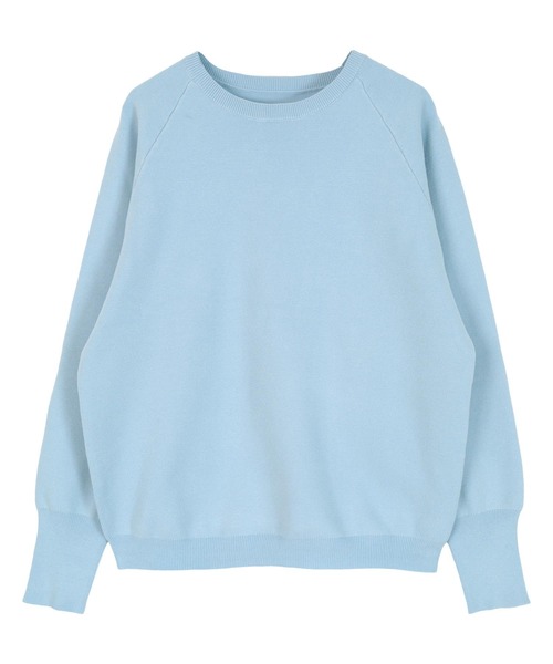 UR'S（ユアーズ）の「【ベストセラー/26SS/新色追加】スウェットライクニット（ニット/セーター・レディース・ホワイト/ベージュ/ブルー/ネイビー/ブラック/グリーン/ライトグリーン/ピンク/ライトグレー/ホワイト系その他/ホワイト×ブラック/ブルー系その他/杢グレー/グリーン系その他/レッド/チャコール/ライトブルー/キャメル/ベージュ系その他/グレー・S/M/L/MP）」の15枚目の写真