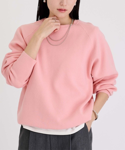 セール】【ベストセラー/26SS/新色追加】スウェットライクニット