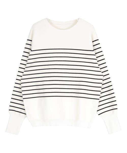 UR'S（ユアーズ）の「【ベストセラー/26SS/新色追加】スウェットライクニット（ニット/セーター・レディース・ホワイト/ベージュ/ブルー/ネイビー/ブラック/グリーン/ライトグリーン/ピンク/ライトグレー/ホワイト系その他/ホワイト×ブラック/ブルー系その他/杢グレー/グリーン系その他/レッド/チャコール/ライトブルー/キャメル/ベージュ系その他/グレー・S/M/L/MP）」の22枚目の写真