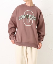 CONVERSE（コンバース）の「CONVERSE コンバース 裏起毛 カレッジロゴ スウェット ビッグトレーナー（スウェット・レディース）」
