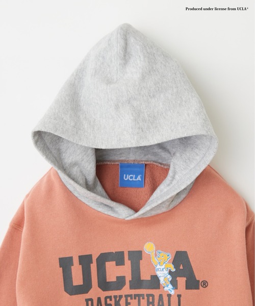 UCLA（ユーシーエルエー）の「【KIDS】【UCLA×CIAOPANIC TYPY】UCLA別注切り替えﾌｰﾃﾞｨｰ（パーカー・キッズ・ピンク/グレー・LARGE/X-LARGE/MEDIUM/SMALL/XX-LARGE）」の8枚目の写真