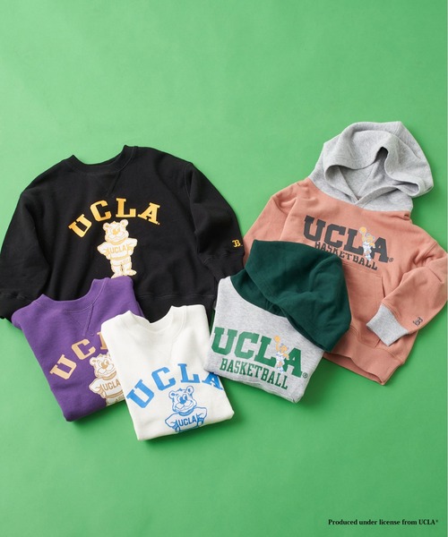 UCLA（ユーシーエルエー）の「【KIDS】【UCLA×CIAOPANIC TYPY】UCLA別注切り替えﾌｰﾃﾞｨｰ（パーカー・キッズ・ピンク/グレー・LARGE/X-LARGE/MEDIUM/SMALL/XX-LARGE）」の4枚目の写真