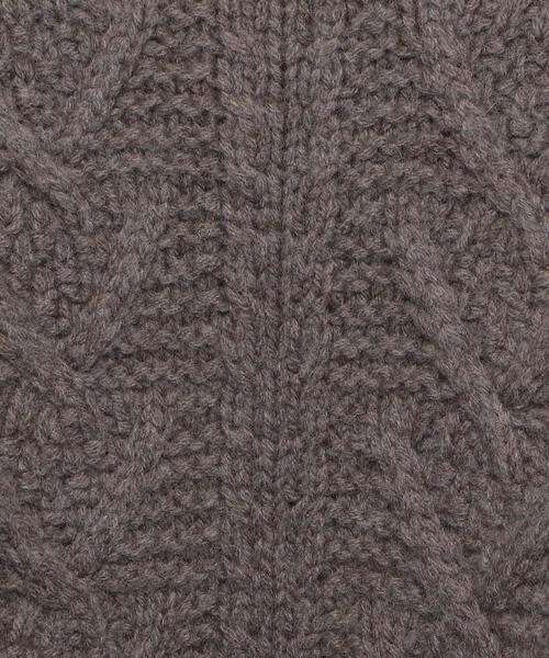 H　BEAUTY&YOUTH UNITED ARROWS（エイチビューティーアンドユースユナイテッドアローズ）の「＜Ｈ＞FISHERMAN’S TURTLE NECK PULLOVER/ニット（ニット/セーター・メンズ・ブラウン/ダークグレー・S/M/L）」の13枚目の写真