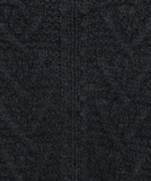 H　BEAUTY&YOUTH UNITED ARROWS（エイチビューティーアンドユースユナイテッドアローズ）の「＜Ｈ＞FISHERMAN’S TURTLE NECK PULLOVER/ニット（ニット/セーター・メンズ・ブラウン/ダークグレー・S/M/L）」の11枚目の写真