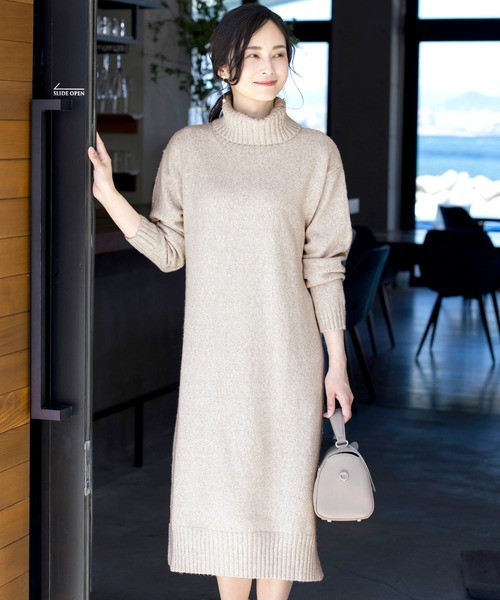 洗える 大人華やかなmix糸ニットワンピース ワンピース Tiaclasse ティアクラッセ のファッション通販 Zozotown