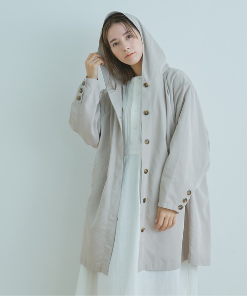 Kelen(ケレン)の「「KELEN/ ケレン」テントラインフーディコート"HYDE"(ブルゾン・レディース・ブラウン/カーキ/グレイッシュベージュ・S/M)」の5枚目の写真