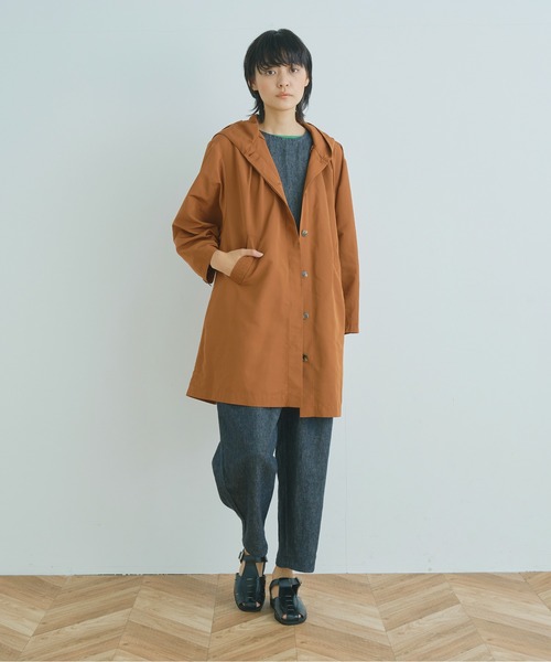 Kelen(ケレン)の「「KELEN/ ケレン」テントラインフーディコート"HYDE"(ブルゾン・レディース・ブラウン/カーキ/グレイッシュベージュ・S/M)」の6枚目の写真