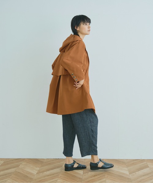 Kelen(ケレン)の「「KELEN/ ケレン」テントラインフーディコート"HYDE"(ブルゾン・レディース・ブラウン/カーキ/グレイッシュベージュ・S/M)」の7枚目の写真