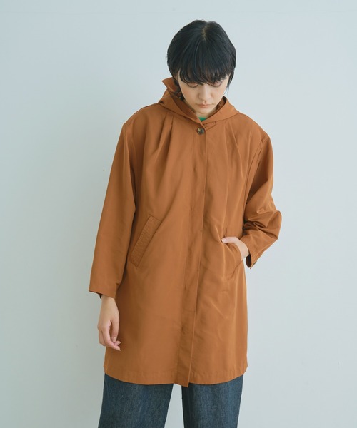 Kelen(ケレン)の「「KELEN/ ケレン」テントラインフーディコート"HYDE"(ブルゾン・レディース・ブラウン/カーキ/グレイッシュベージュ・S/M)」の16枚目の写真