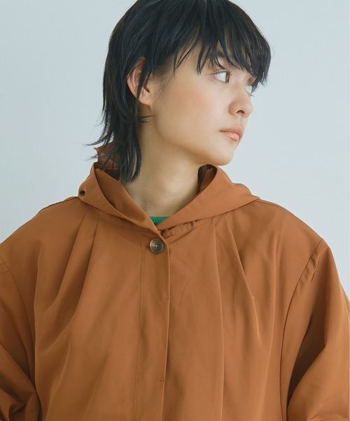 Kelen(ケレン)の「「KELEN/ ケレン」テントラインフーディコート"HYDE"(ブルゾン・レディース・ブラウン/カーキ/グレイッシュベージュ・S/M)」の17枚目の写真
