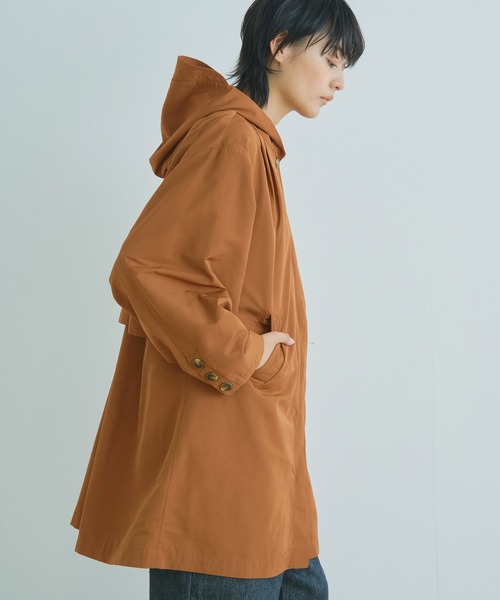 Kelen(ケレン)の「「KELEN/ ケレン」テントラインフーディコート"HYDE"(ブルゾン・レディース・ブラウン/カーキ/グレイッシュベージュ・S/M)」の19枚目の写真
