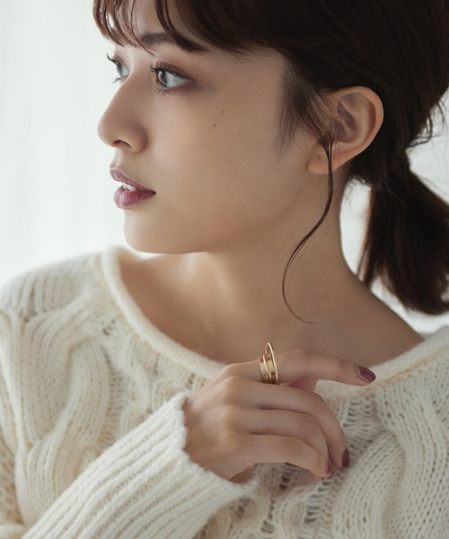 Edit Sheen（エディットシーン）の「ダブルサークルメタルリング（リング・レディース・シルバー/ゴールド・FREE）」の8枚目の写真