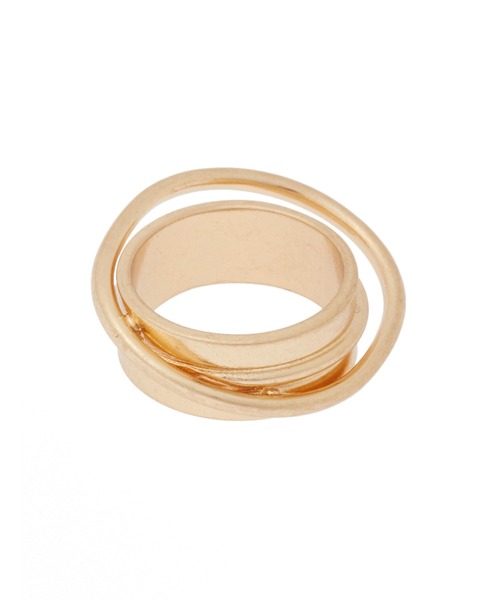 Edit Sheen（エディットシーン）の「ダブルサークルメタルリング（リング・レディース・シルバー/ゴールド・FREE）」の3枚目の写真