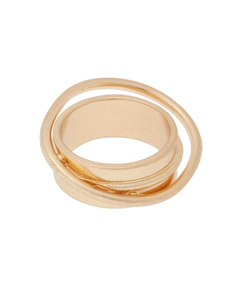 Edit Sheen（エディットシーン）の「ダブルサークルメタルリング（リング・レディース・シルバー/ゴールド・FREE）」の4枚目の写真
