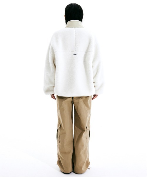 SCULPTOR(スカルプター)の「COMFY SHERPA JACKET/コンフィーシェルパジャケット(ブルゾン・レディース・ブラック/アイボリー/セージグリーン/ライトブルー・MEDIUM/LARGE/X-LARGE)」の10枚目の写真