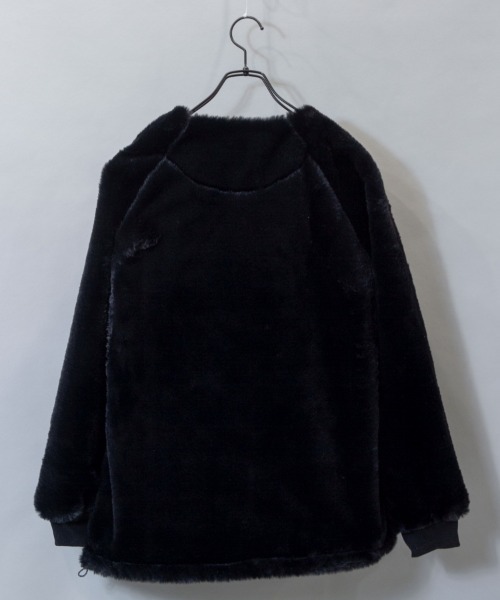 WILDERNESS EXPERIENCE(ウィルダネスエクスペリエンス)の「WILDERNESS-ノーカラーファーブルゾン(ブルゾン・メンズ・ブラック/ベージュ・M/L)」の3枚目の写真