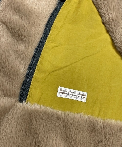 WILDERNESS EXPERIENCE(ウィルダネスエクスペリエンス)の「WILDERNESS-ノーカラーファーブルゾン(ブルゾン・メンズ・ブラック/ベージュ・M/L)」の7枚目の写真
