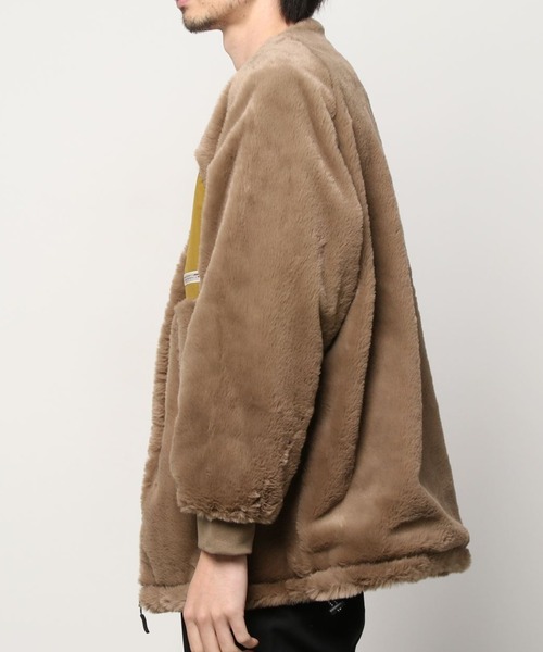 WILDERNESS EXPERIENCE(ウィルダネスエクスペリエンス)の「WILDERNESS-ノーカラーファーブルゾン(ブルゾン・メンズ・ブラック/ベージュ・M/L)」の11枚目の写真