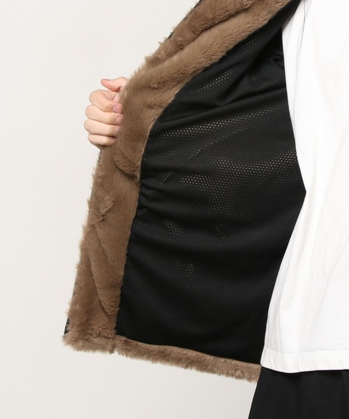 WILDERNESS EXPERIENCE(ウィルダネスエクスペリエンス)の「WILDERNESS-ノーカラーファーブルゾン(ブルゾン・メンズ・ブラック/ベージュ・M/L)」の13枚目の写真