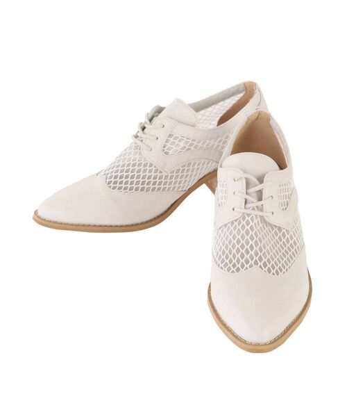 dazzlin（ダズリン）の「メッシュシースルーローファー（ローファー・レディース・ブラック/オフホワイト・MEDIUM/LARGE）」の4枚目の写真