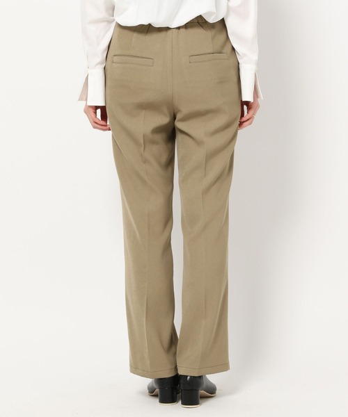 mysty woman（ミスティウーマン）の「ツイルフレアパンツ 264648（スラックス・レディース・アイボリー/ブラック/ベージュ・FREE）」の10枚目の写真