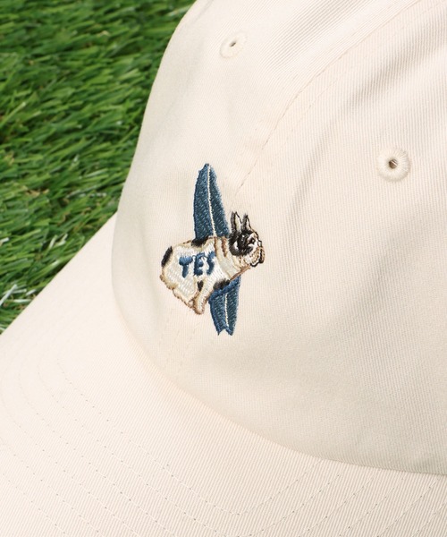 The Endless Summer（エンドレスサマー）の「TES BUHI CAFE EMB LOW CAP / キャップ（キャップ・メンズ・オフホワイト/ダークグリーン/サックスブルー/ピンク系その他4/ブラック/ネイビー・FREE）」の7枚目の写真