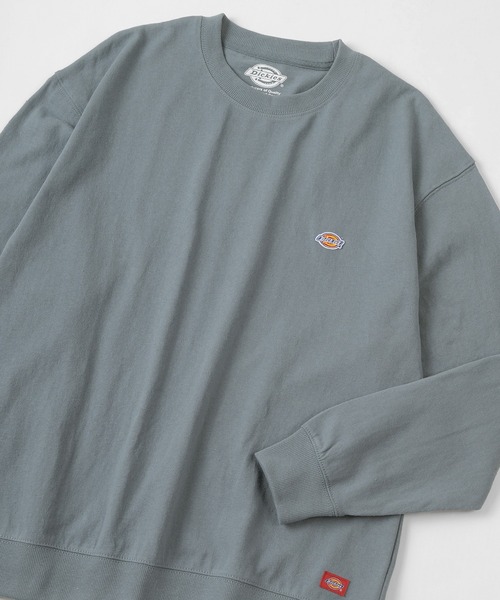 Dickies(ディッキーズ)の「【Dickies/ディッキーズ】ビッグシルエット ミニロゴワッペン ワンポイント スウェット/トレーナー(スウェット・レディース・ホワイト/ブラック/サックスブルー/ピンク/グレイッシュベージュ/キャメル・M/L/XL)」の6枚目の写真