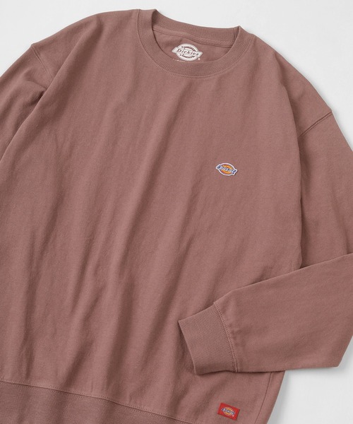 Dickies(ディッキーズ)の「【Dickies/ディッキーズ】ビッグシルエット ミニロゴワッペン ワンポイント スウェット/トレーナー(スウェット・レディース・ホワイト/ブラック/サックスブルー/ピンク/グレイッシュベージュ/キャメル・M/L/XL)」の2枚目の写真